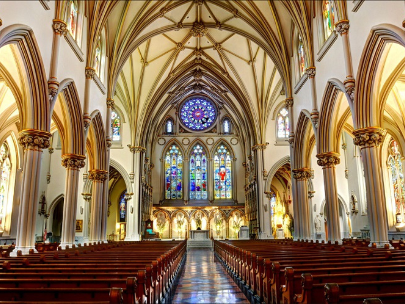 Interior design of St. Joseph Cathedral Hanoi